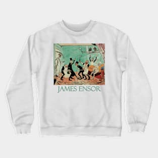 The Bad Doctors (1892) by James Ensor Crewneck Sweatshirt